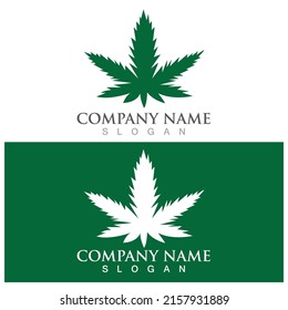cannabis leaf symbol and icon vector