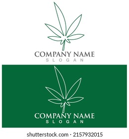 cannabis leaf symbol and icon vector