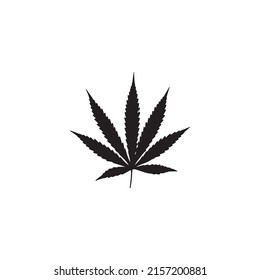 Vector de hojas de cannabis, hoja de drogas 