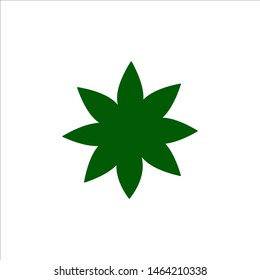 cannabis leaf vector icon. leaf icon