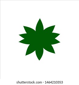 cannabis leaf vector icon. leaf icon