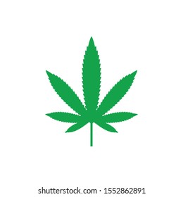 cannabis leaf vector icon illustration design template