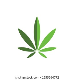 cannabis leaf vector icon illustration design template