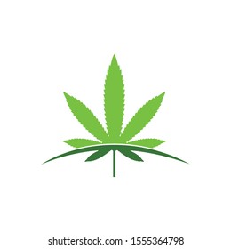 cannabis leaf vector icon illustration design template