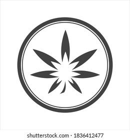 cannabis leaf vector illustration design template