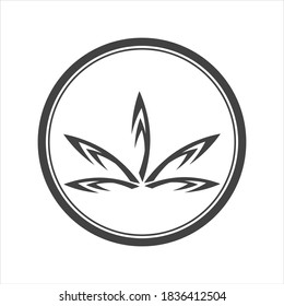 cannabis leaf vector illustration design template