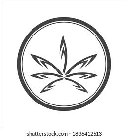 cannabis leaf vector illustration design template