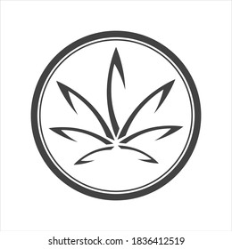 cannabis leaf vector illustration design template