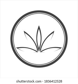 cannabis leaf vector illustration design template