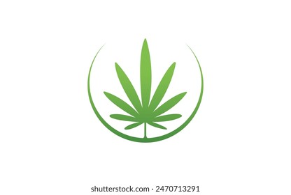 Cannabis leaf vector illustration icon design Free Vector