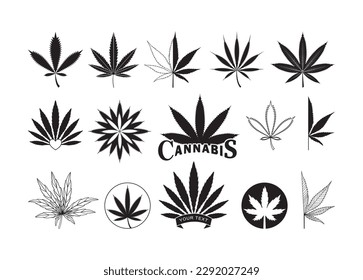 Cannabis Leaf vector For Print, Cannabis Leaf Clipart, Cannabis Leaf vector Illustration