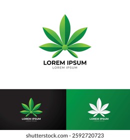 Cannabis Leaf weed Logo Design