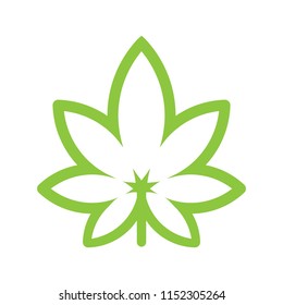 Cannabis leaf.Marijuana.Hemp.Hash.logo icon vector