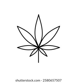 Cannabis leafs icon Vector logo set flat