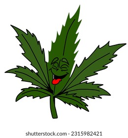 cannabis leaf.vector with organic medicine ornament
