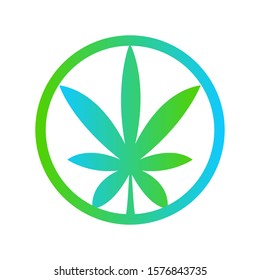 Cannabis leaves. Marijuana leaves for logo. Vector