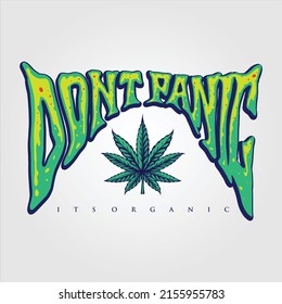 Cannabis-Beschriftung Logo-Maskottchen mit Vektorgrafiken für Ihr Arbeitslogo, Handelsartikel-T-Shirt, Aufkleber und Etikettendesigns, Poster, Grußkartenwerbefirmen oder Marken