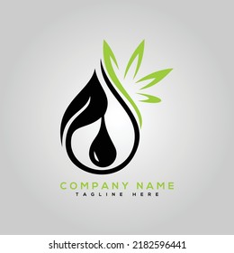 Logo de Cannabis Vector de diseño del logo CBD