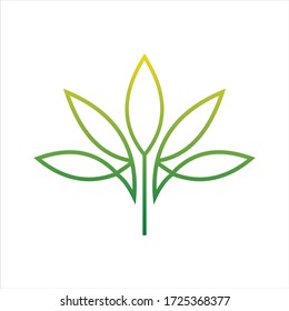 Cannabis logo design concept. Cannabis pharmacy logo.