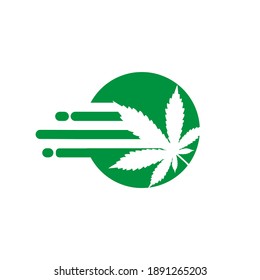 diseño creativo del logotipo de cannabis