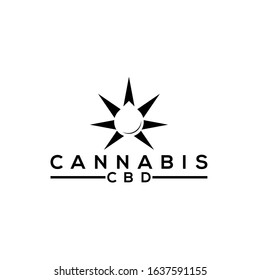 cannabis logo design creative vector