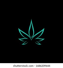 cannabis logo design illustration vector