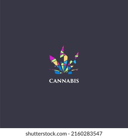 Diseño del logo de cannabis, logo moderno de cannabis