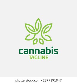 Selector de diseño de logotipo de cannabis