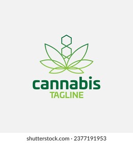 Selector de diseño de logotipo de cannabis