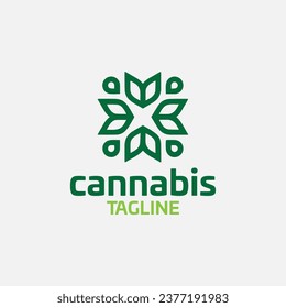 Selector de diseño de logotipo de cannabis