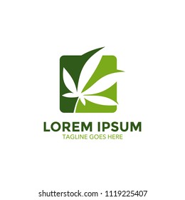 cannabis logo design vector illustration