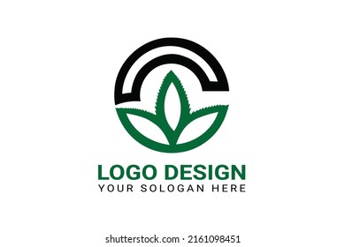 Cannabis Logo Design Vector Template