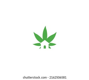 Cannabis Logo-Design, Vektorvorlage