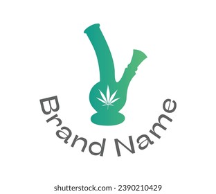 Cannabis logo icon design template elements. Usable for Branding and Business Logos.
