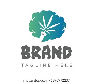 Cannabis logo icon design template elements. Usable for Branding and Business Logos.
