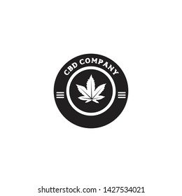 Cannabis logo icon design vector template