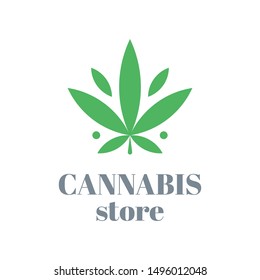 Cannabis logo or icon design. Vector