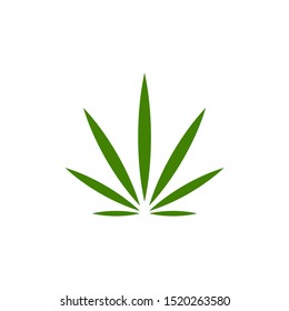 Cannabis logo icon flat design