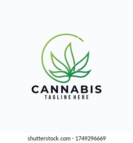 cannabis logo icon vector isolated