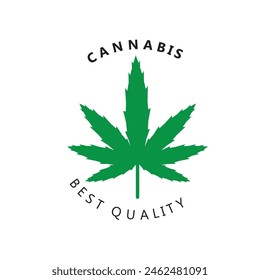 cannabis logo and marijuana leaf icon vector Stock Vector Image  Art - Alamy