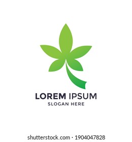 logotipo de cannabis. aceite de cannabis. logotipo premium. adecuado para su empresa