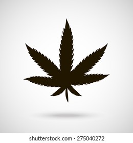 cannabis logo shape isolated. marijuana. vector illustration