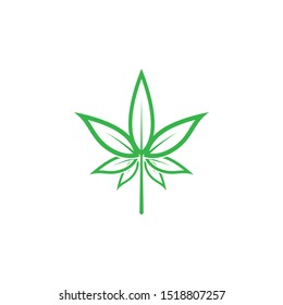 Cannabis logo template vector icon