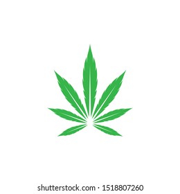 Cannabis logo template vector icon