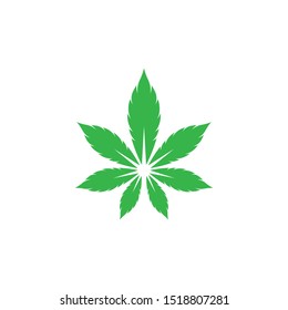 Cannabis logo template vector icon
