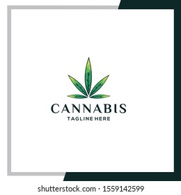 cannabis logo vector graphic design