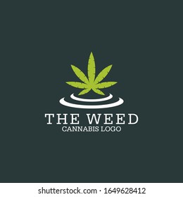 Cannabis Logo Vector Image Stock