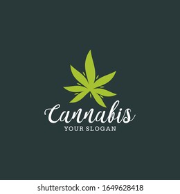 Cannabis-Logo-Vektorillustration