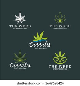 Cannabis Logo Vector Image Stock