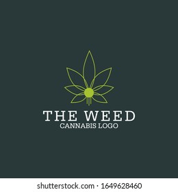Cannabis Logo Vector Image Stock